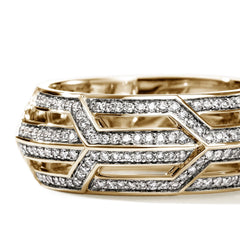 John Hardy Icon 50 Diamond Pave 8mm Ring
