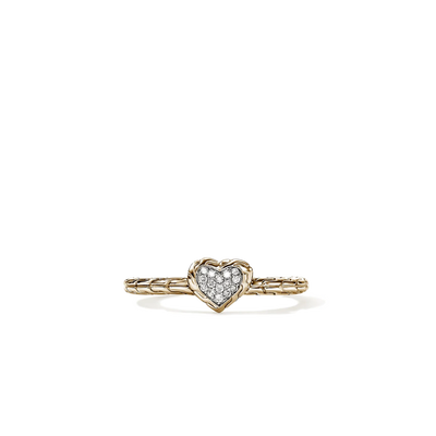 John Hardy Essentials Gold Diamond Heart Ring - John Hardy product