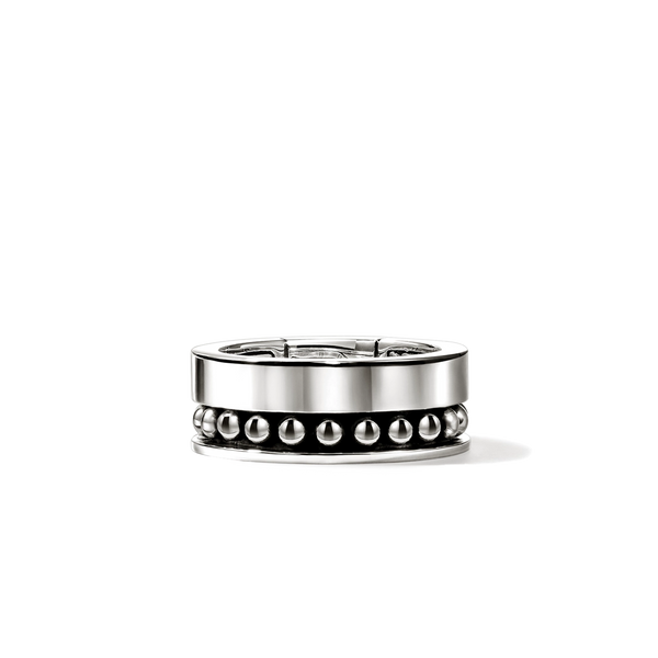 John Hardy Nailhead Silver 9mm Band Ring