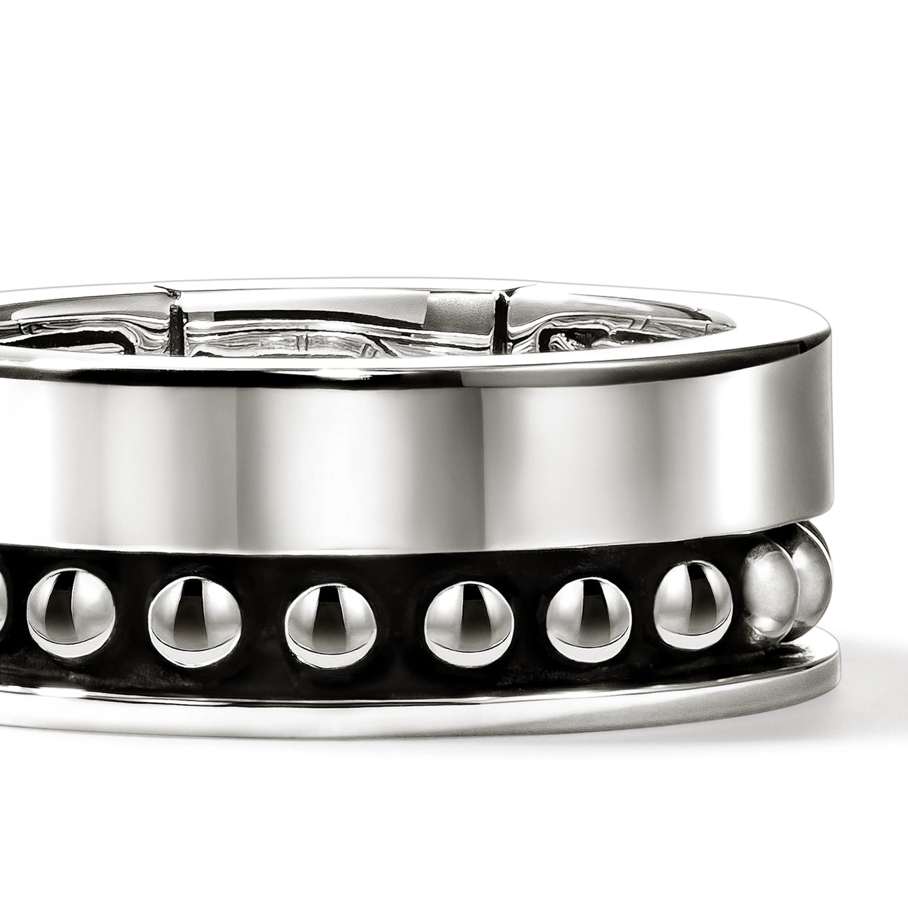 John Hardy Nailhead Silver 9mm Band Ring