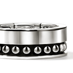 John Hardy Nailhead Silver 9mm Band Ring