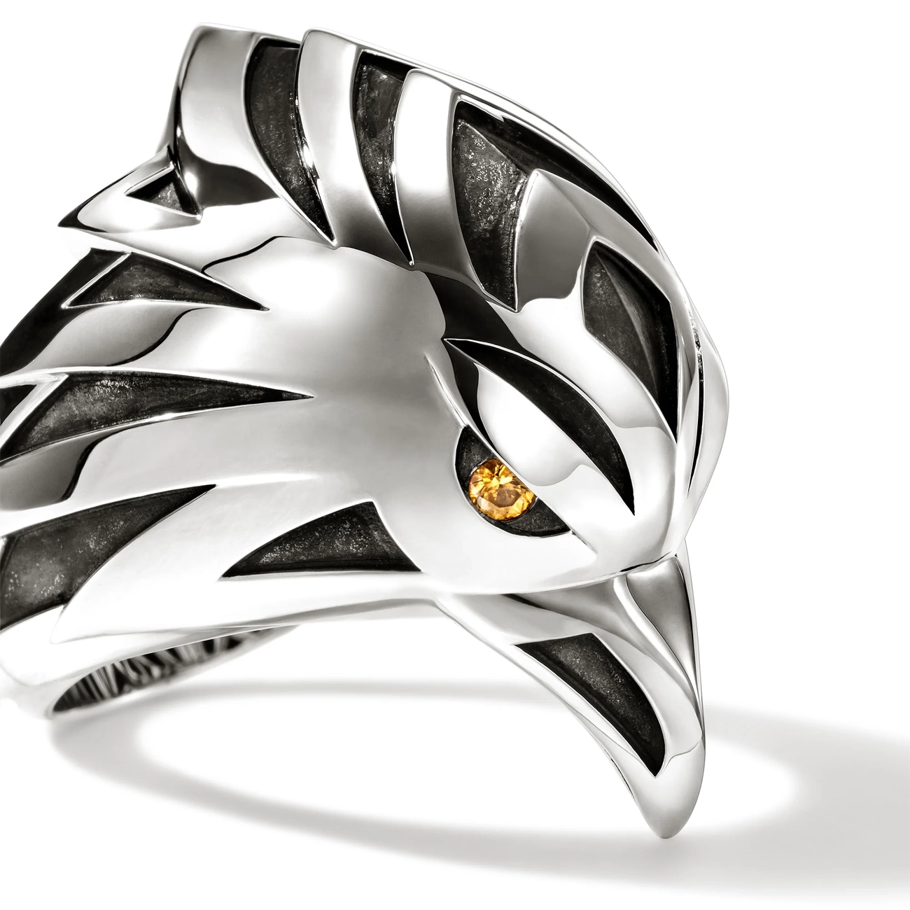 John Hardy Legends Yellow Sapphire Eagle Ring