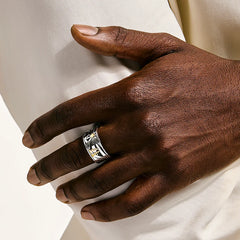 John Hardy Legends Gold and Silver 11.5mm Ring