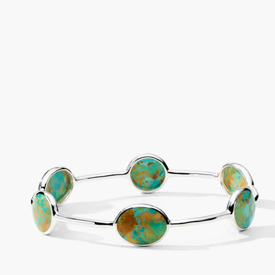 Ippolita Polished Rock Candy 6-Stone Green Turquoise Bangle Bracelet - Ippolita product