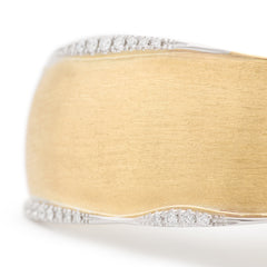 Marco Bicego Lunaria Yellow Gold Diamond Bangle