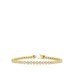 1 Carat Bezel-Set Diamond Bracelet