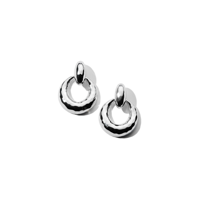 Ippolita Classico Silver Round Doorknocker Drop Earrings - Ippolita product
