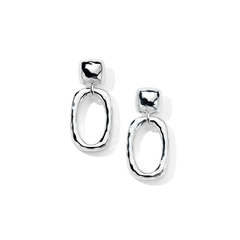 Ippolita Classico Silver Large Doorknocker Drop Earrings