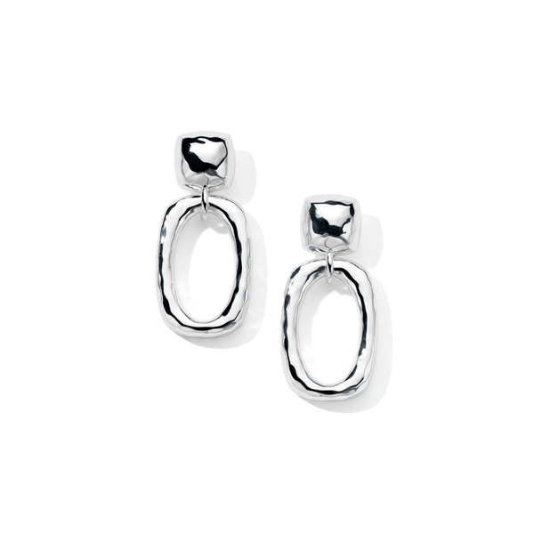 Ippolita Classico Silver Large Doorknocker Drop Earrings