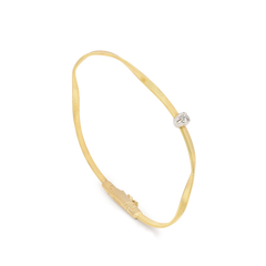 Marco Bicego Marrakech Diamond Station Coil Bangle Bracelet