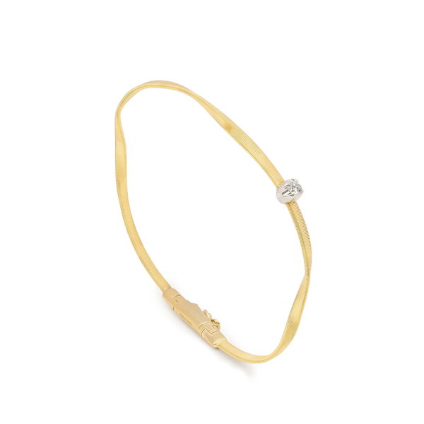 Marco Bicego Marrakech Diamond Station Coil Bangle Bracelet