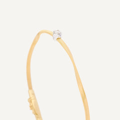 Marco Bicego Marrakech Diamond Station Coil Bangle Bracelet