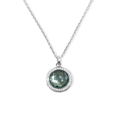 Ippolita Lollipop Blue Topaz and Pyrite Pavé Mini Teardrop Pendant Necklace - Ippolita product
