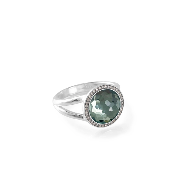 Ippolita Lollipop Blue Topaz and Pyrite Pavé Mini Ring