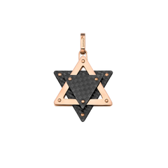 Baraka Carbon Fiber Star of David Pendant