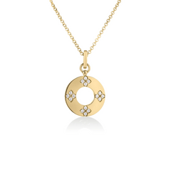 Roberto Coin Love in Verona Diamond Circle Necklace