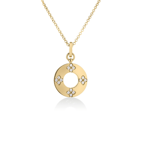 Roberto Coin Love in Verona Diamond Circle Necklace