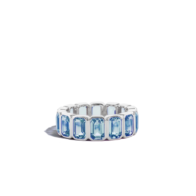 9 Carat Swiss Topaz Eternity Ring - Private Label product