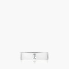 Tacori Wedding Band in Platinum with Diamonds front view