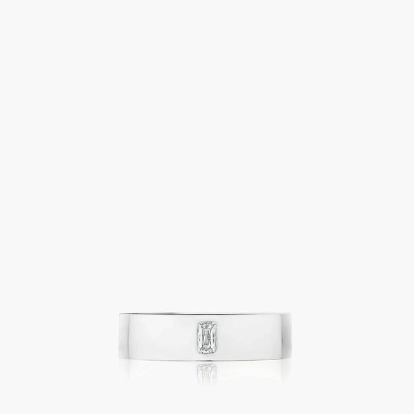 Tacori Wedding Band in Platinum with Diamonds front view