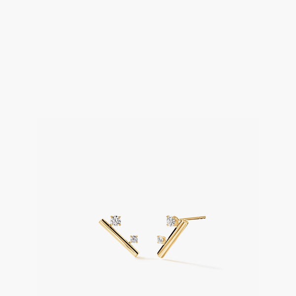Hearts On Fire BARRE Floating Diamond Climber Earrings