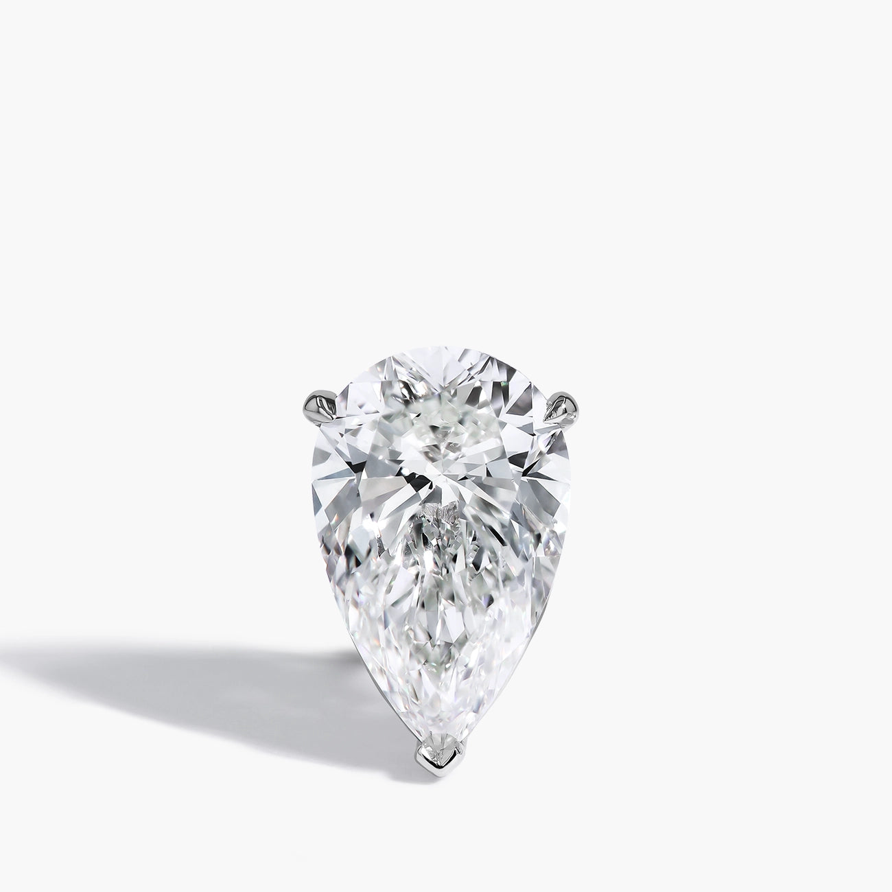 6 Carat Pear Shape Diamond Stud Earrings