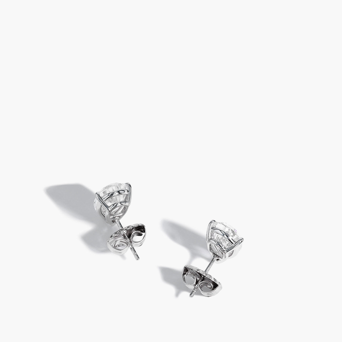 6 Carat Pear Shape Diamond Stud Earrings