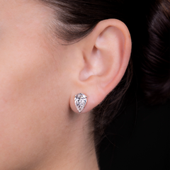 6 Carat Pear Shape Diamond Stud Earrings