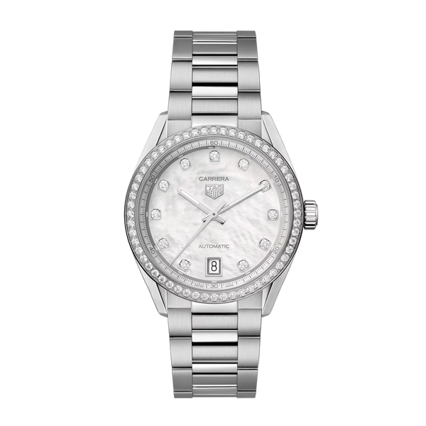 TAG Heuer Carrera Date Watch with Diamond Bezel - 36mm