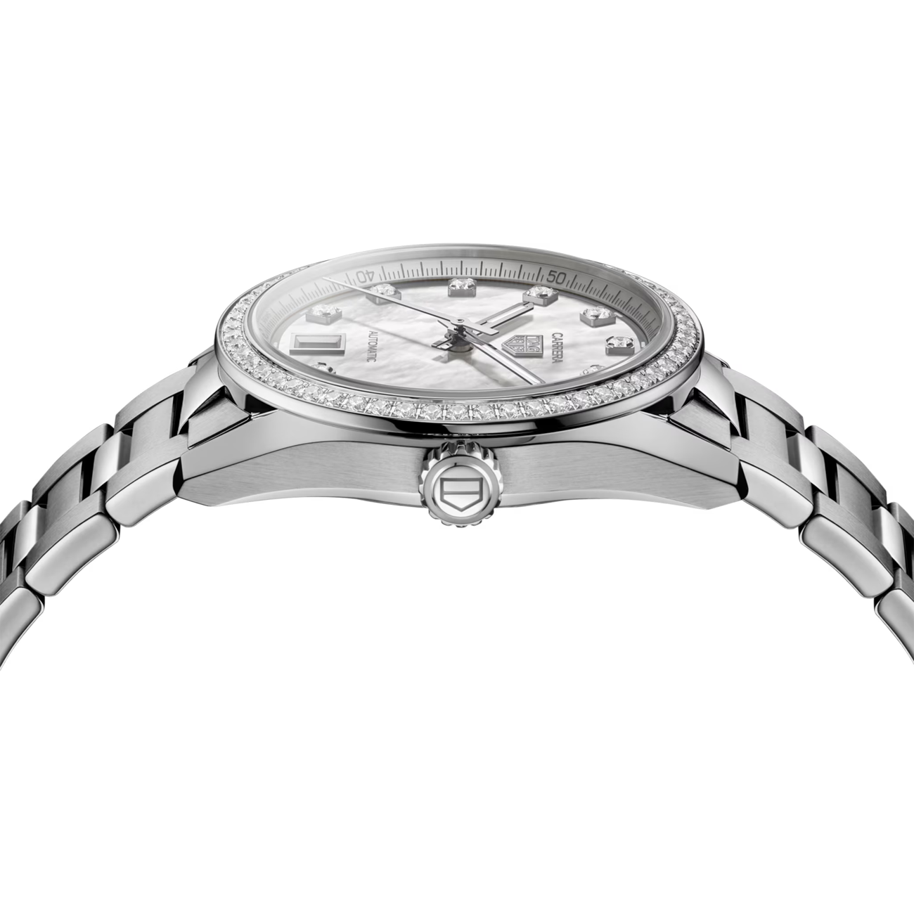 TAG Heuer Carrera Date Watch with Diamond Bezel - 36mm