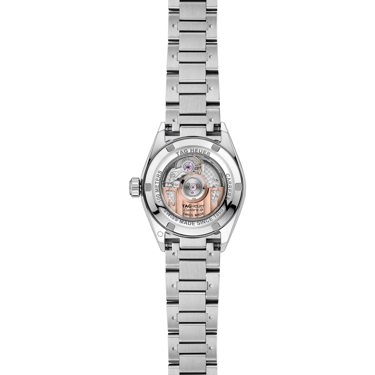 Tag Heuer Carrera Date Watch Pink Diamond Dial - 29mm