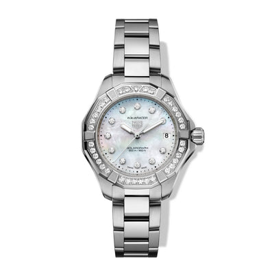 TAG Heuer Aquaracer Diamond Bezel Solargraph Watch - 34mm - Tag Heuer product