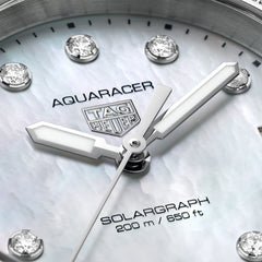 TAG Heuer Aquaracer Diamond Bezel Solargraph Watch - 34mm