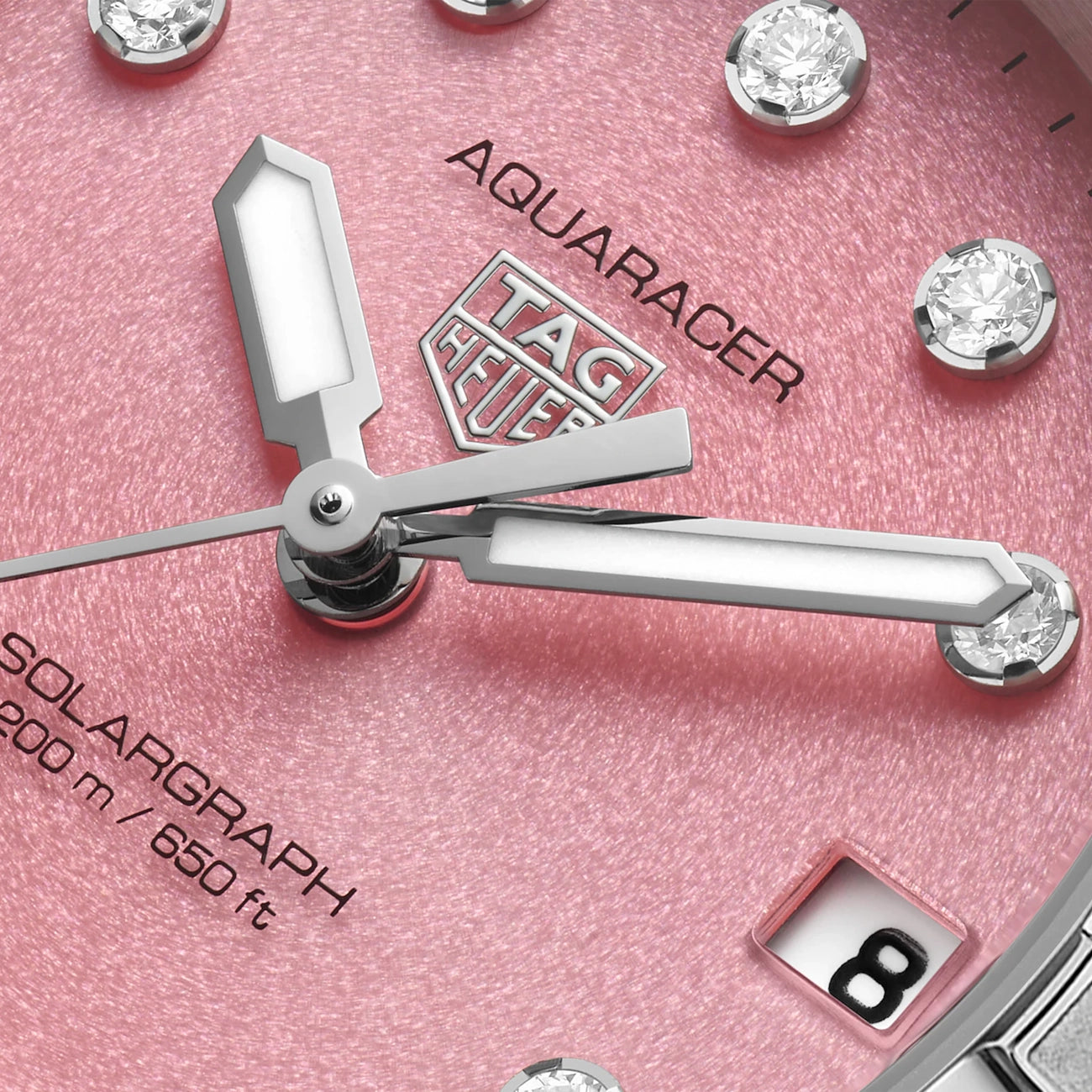 TAG Heuer Aquaracer Pink Dial Solargraph Watch - 34mm