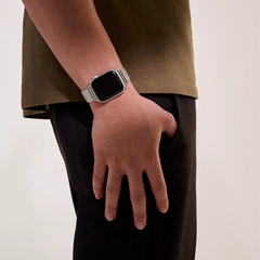 John Hardy Icon Link 18mm Black Sapphire Apple Watch Chain Bracelet