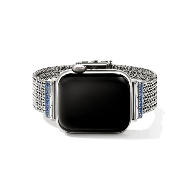 John Hardy Icon Link 18mm Blue Sapphire Apple Watch Chain Bracelet