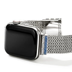 John Hardy Icon Link 18mm Blue Sapphire Apple Watch Chain Bracelet