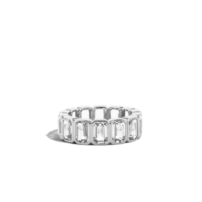 9 Carat White Topaz Eternity Ring - Private Label product