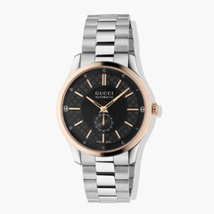 Gucci G-Timeless Black and Pink Gold Watch - 40mm