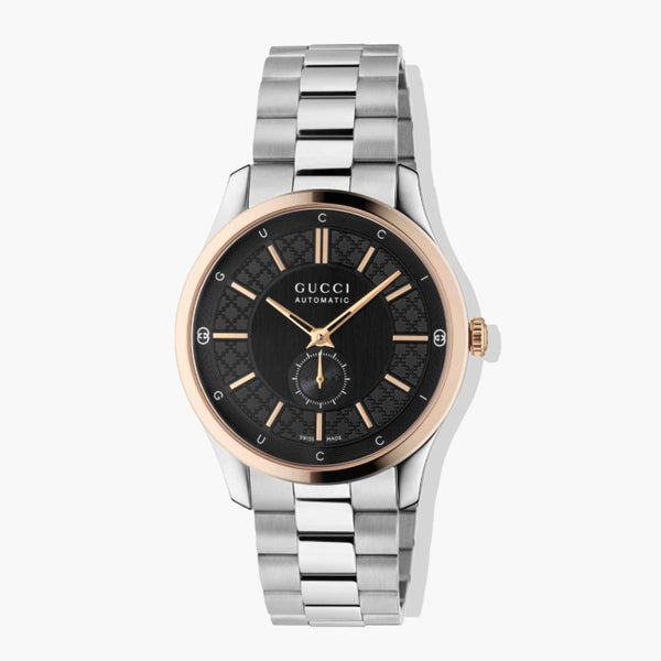 Gucci G-Timeless Black and Pink Gold Watch - 40mm