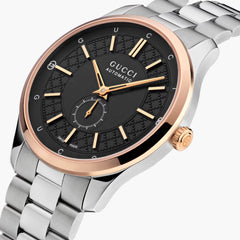 Gucci G-Timeless Black and Pink Gold Watch - 40mm