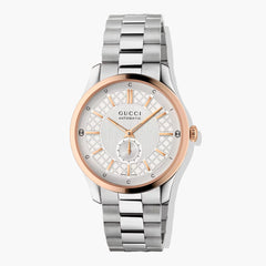 Gucci G-Timeless Silver and Pink Gold Watch - 40mm