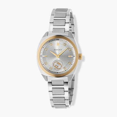 Gucci Interlocking Silver and Pink Gold Watch - 29mm - Gucci product