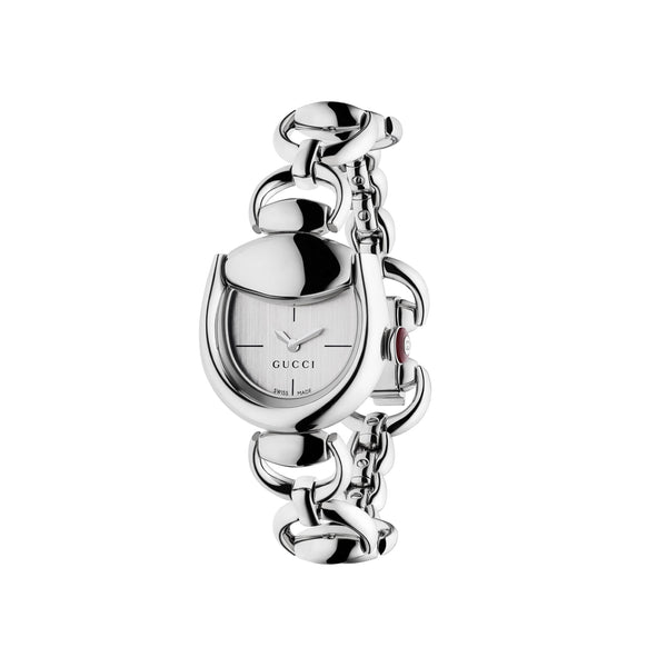 Gucci Horsebit 28mm Silver Dial Stainless Steel Watch