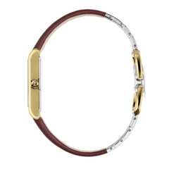 Gucci G-Frame Gold-Plated Silver Dial Watch - 27mm