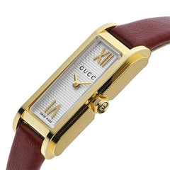 Gucci G-Frame Gold-Plated Silver Dial Watch - 27mm