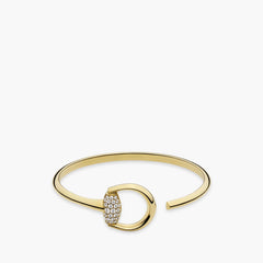 Gucci Horsebit Diamond Pavé Bangle Bracelet