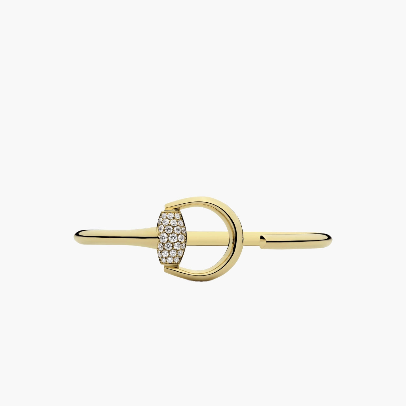 Gucci Horsebit Diamond Pavé Bangle Bracelet
