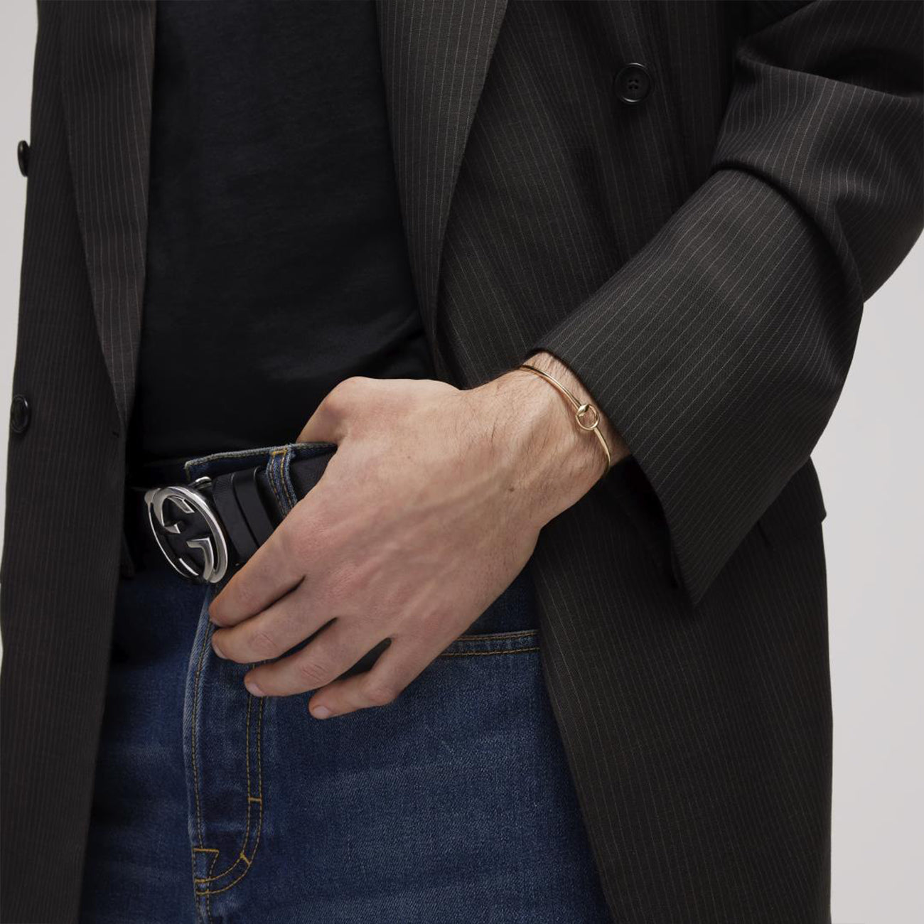 Gucci Horsebit Gold Bangle Bracelet