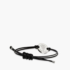 Gucci Crest Leather Cord Bracelet